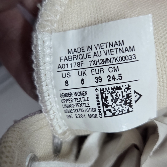 Converse High-Top Platform Sneakers in Soft Lavender Womens Size 8 US - Picture 9 of 9